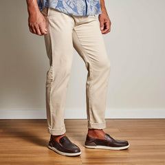 Men Leather | Olukai Kākaha Leather Slip-On Shoes - Dark Java