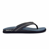 Men Leather | Olukai Shoreline Leather Sandals - Deep Water / Blue Fog