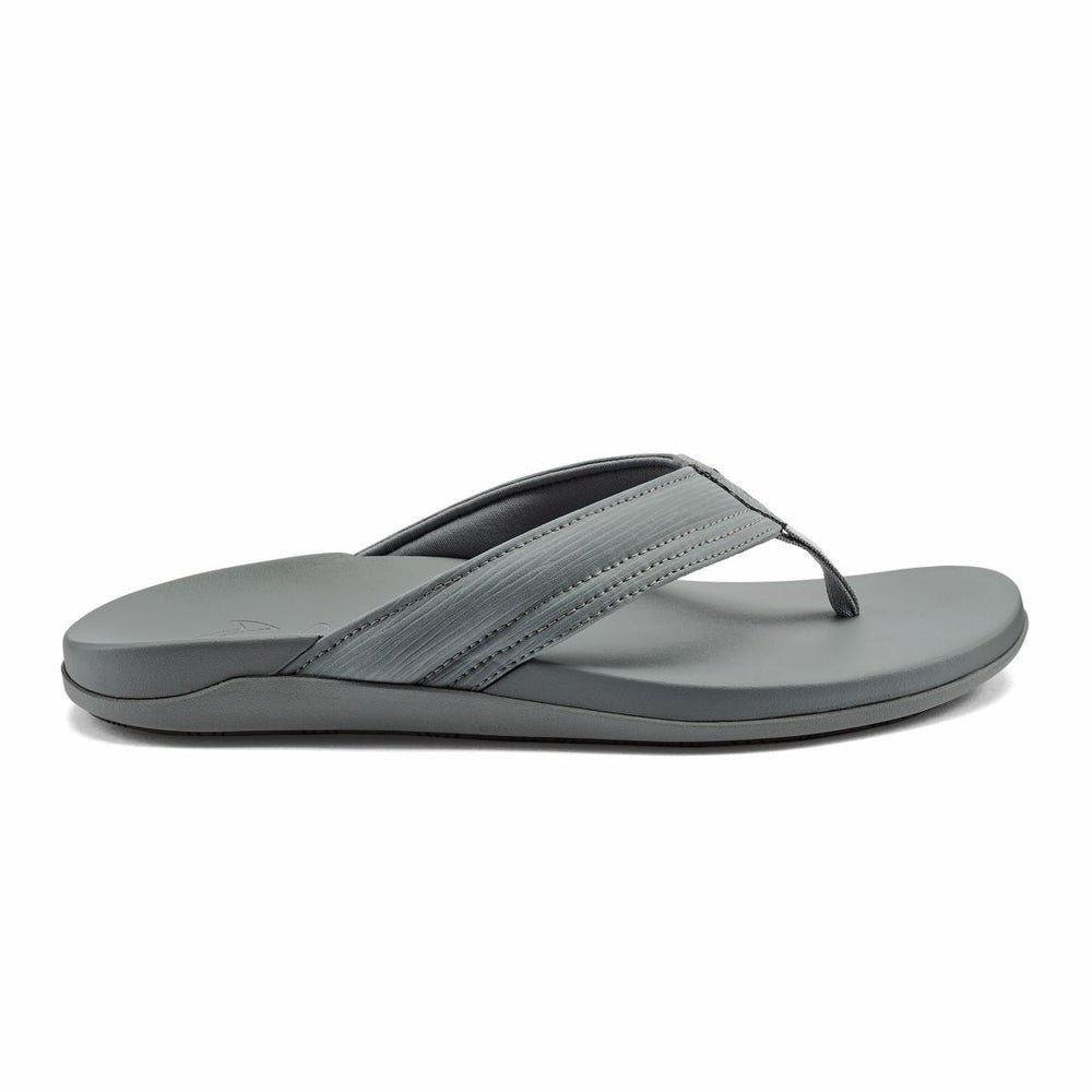 Men Water-Friendly | Olukai Maha Recovery Comfortable Beach Sandals - Cooler Grey