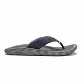 Men Water-Friendly | Olukai Ulele Beach Sandals - Blue Depth / Charcoal