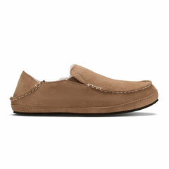 Women Arch Support | Olukai Nohea Leather Slippers - Tan