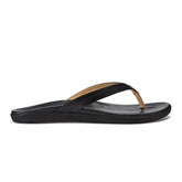 Women Leather | Olukai Honu Leather Beach Sandals - Black