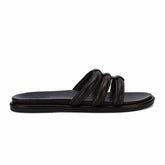 Women Leather | Olukai Tiare Slide Leather Slide Sandals - Black
