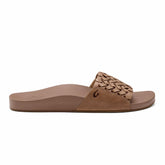 Women Slides | Olukai Kāmola Leather Slide Sandals - Tan