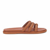 Women Slides | Olukai Tiare Slide Leather Slide Sandals - Fox