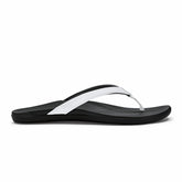 Women Water-Friendly | Olukai OluKai Ho‘ōpio - White / Onyx | Beach Sandals