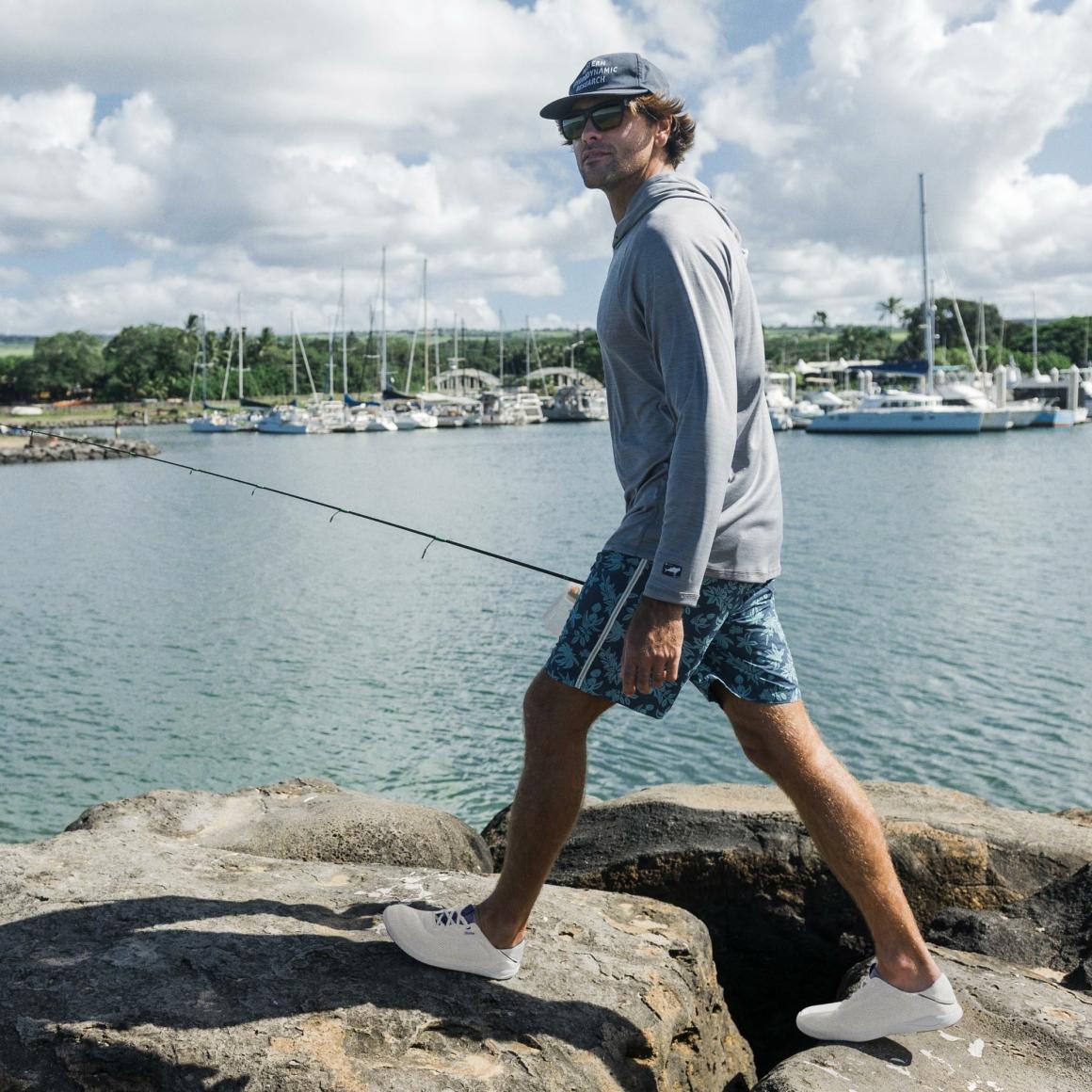 Men Boat Shoes | Olukai Moku Pae Boat Shoes - Bright White / Pacifica