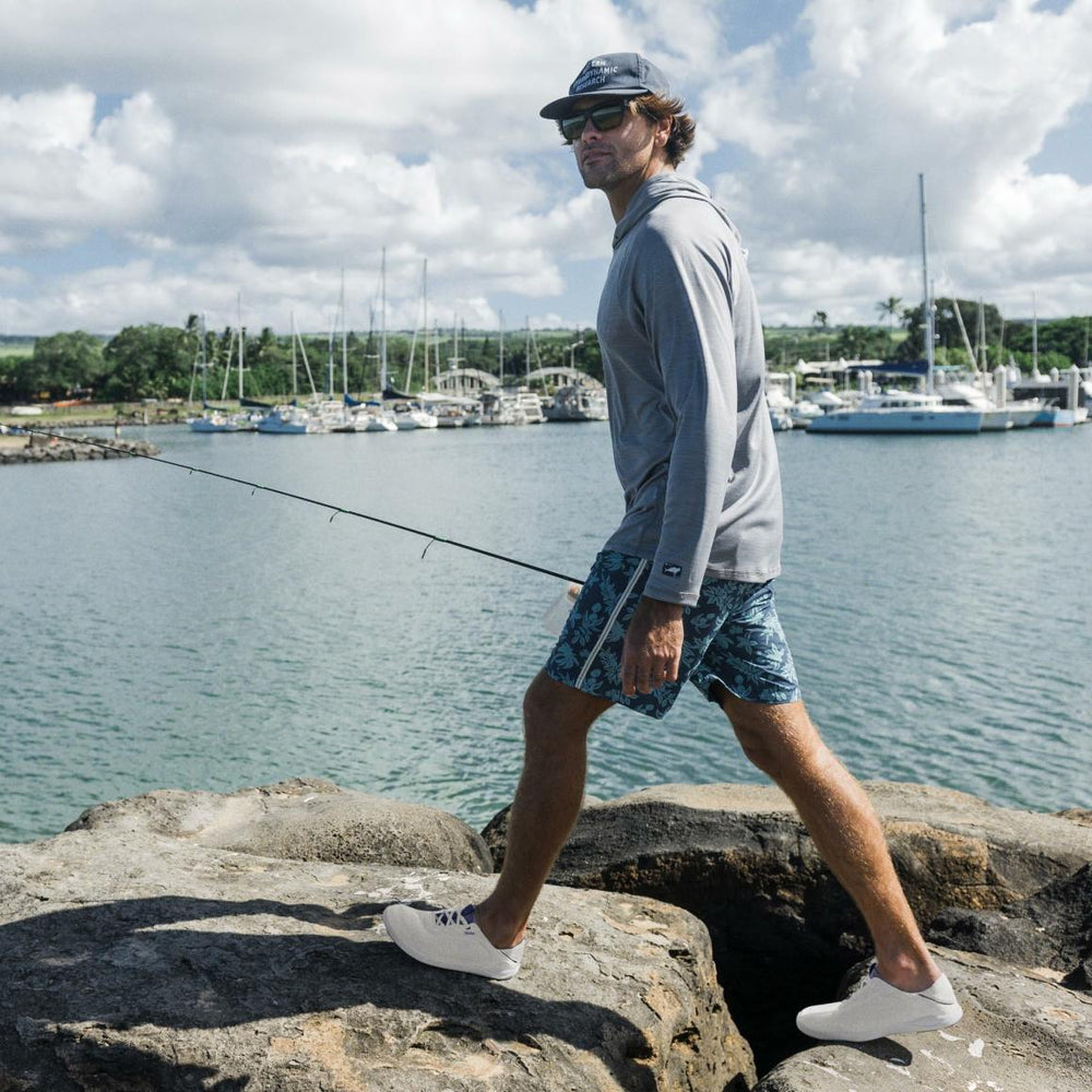Men Boat Shoes | Olukai Moku Pae Boat Shoes - Bright White / Pacifica