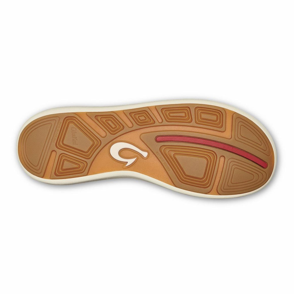 Men Boat Shoes | Olukai Moku Pae Boat Shoes - Poi / Red Ochre