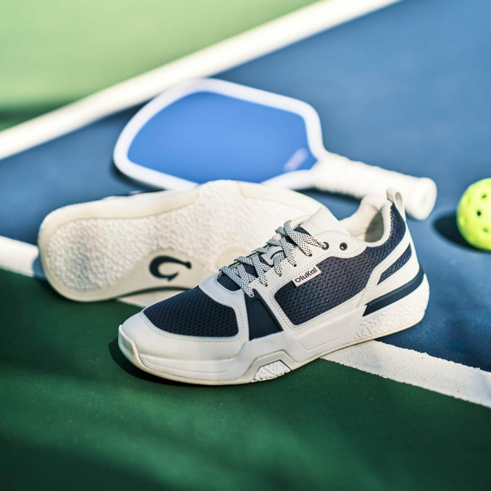 Men Court | Olukai ‘Anau Pickleball Shoes - Mood Indigo / Bright White