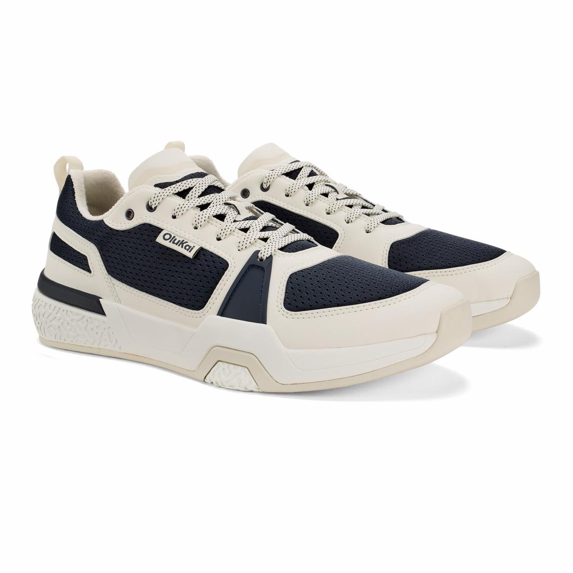 Men Court | Olukai ‘Anau Pickleball Shoes - Mood Indigo / Bright White