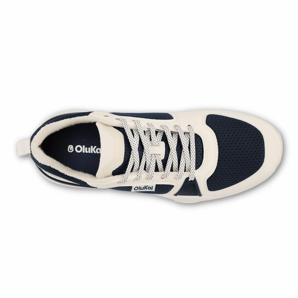 Men Court | Olukai ‘Anau Pickleball Shoes - Mood Indigo / Bright White