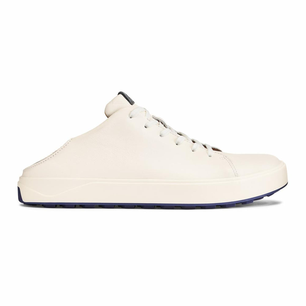 Men Golf | Olukai Wai‘alae Waterproof Leather Golf Shoes - White