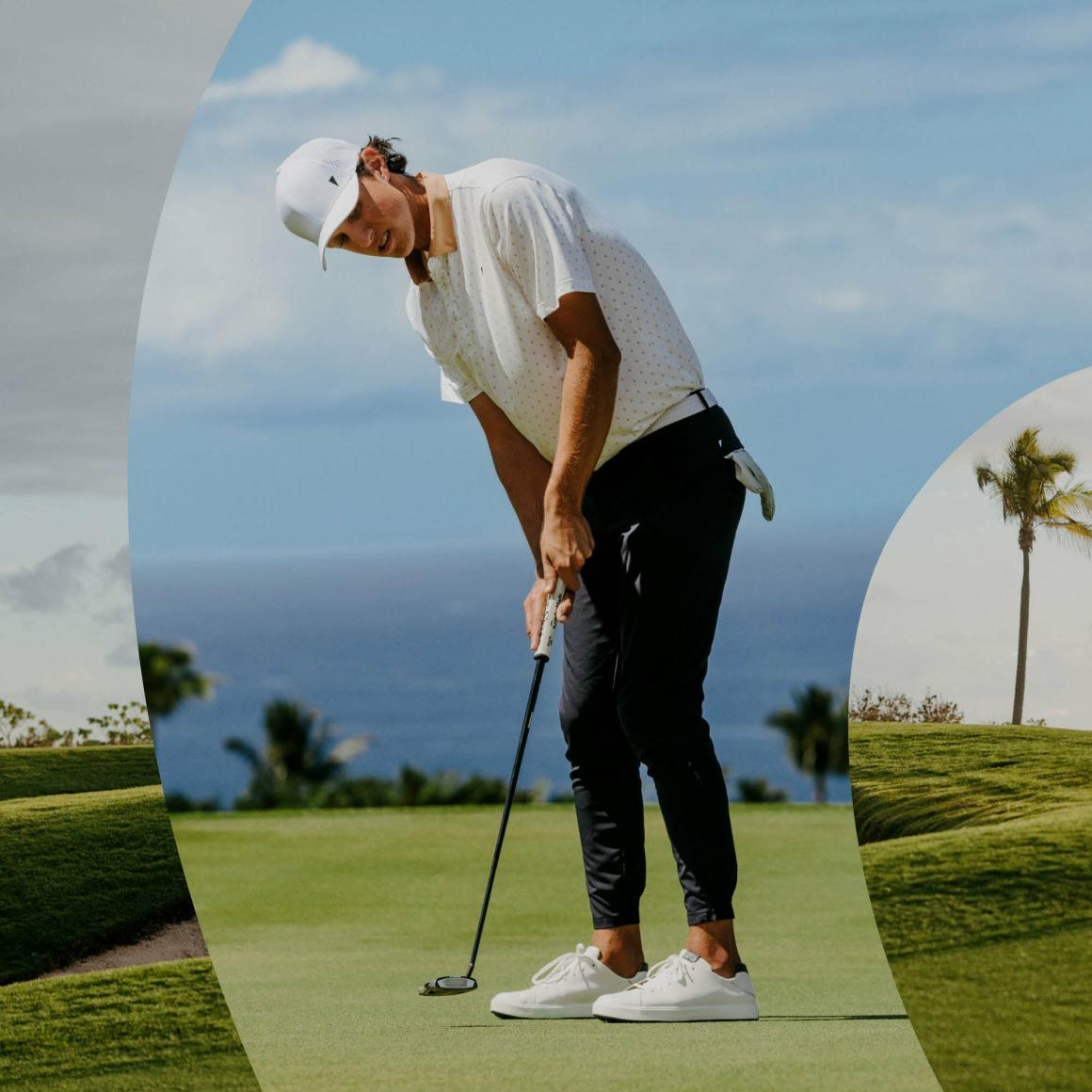 Men Golf | Olukai Wai‘alae Waterproof Leather Golf Shoes - White