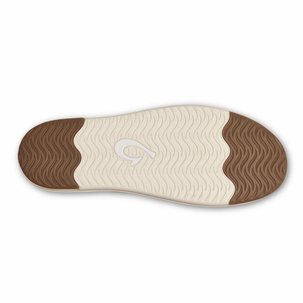 Men Leather | Olukai Kākaha Leather Slip-On Shoes - Dark Java