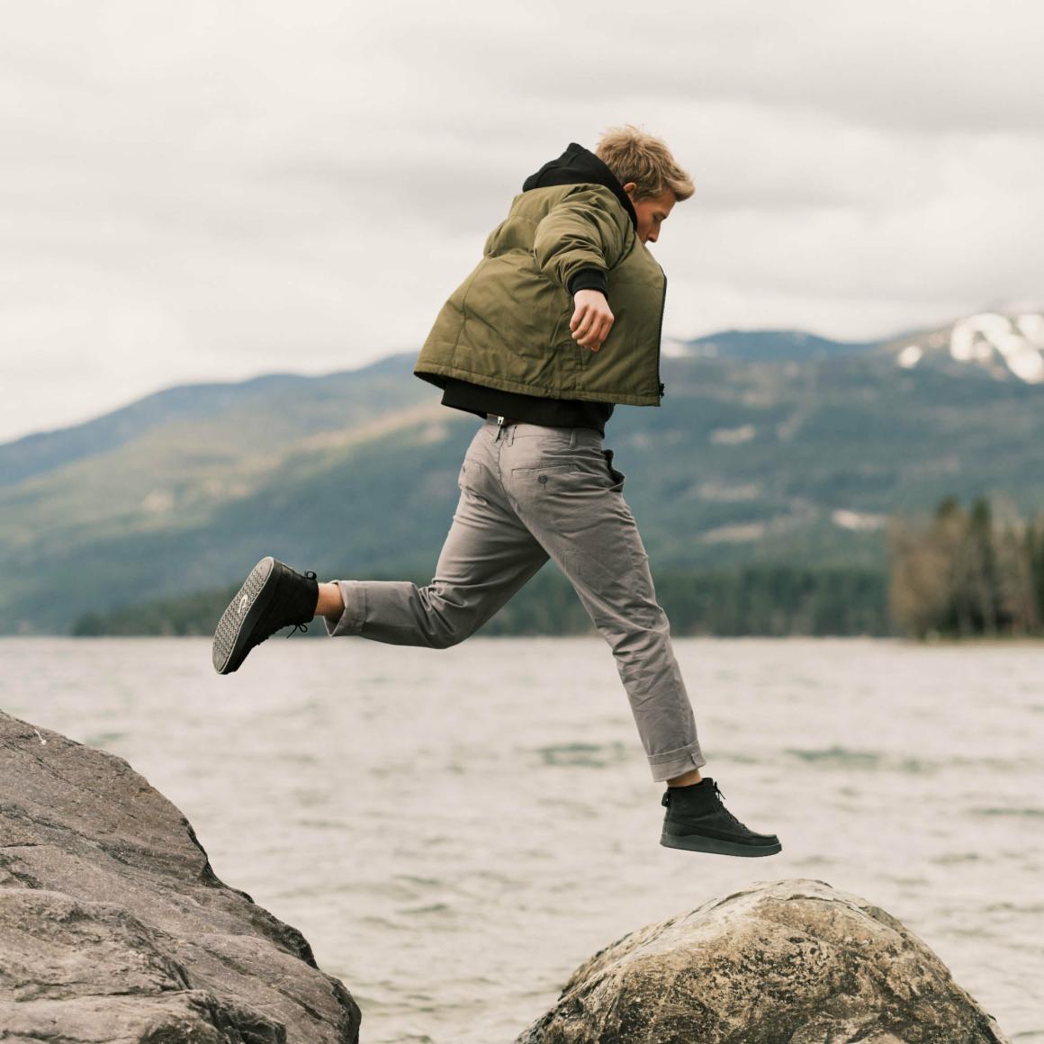 Men Leather | Olukai Mōlina Suede Leather Boots - Lava Rock