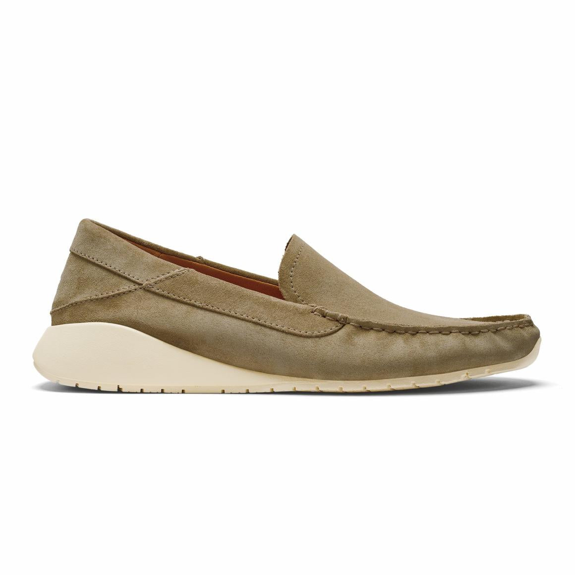Men Slip-On | Olukai Ka‘a Loafer Italian Suede Shoes - Oatmeal