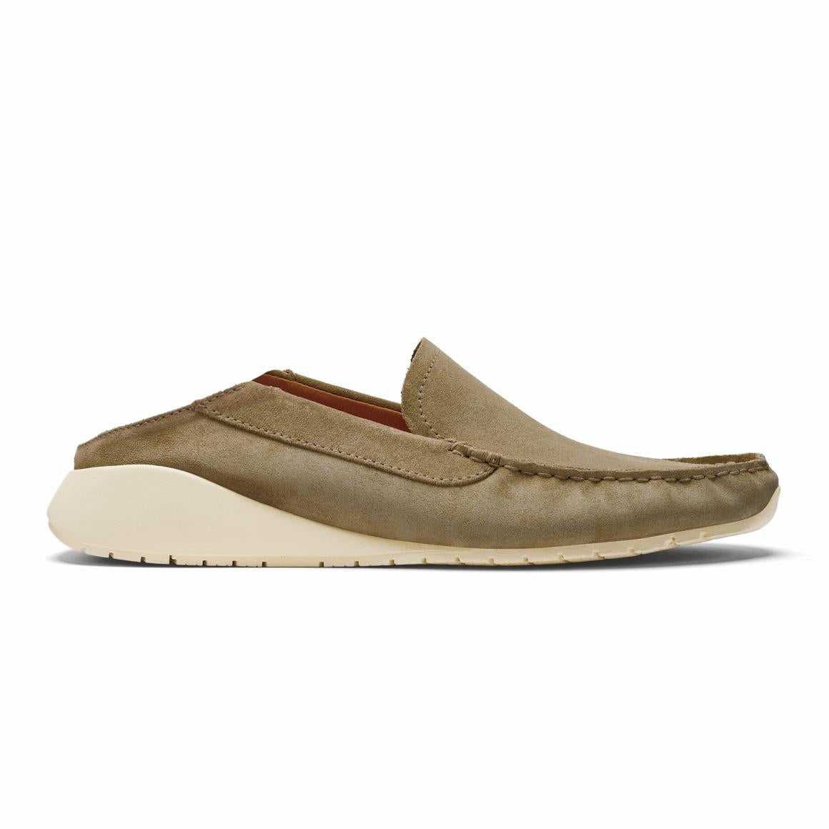 Men Slip-On | Olukai Ka‘a Loafer Italian Suede Shoes - Oatmeal