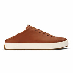 Men Sneakers | Olukai Lae‘ahi Lī ‘Ili Leather Sneakers - Kukui Brown