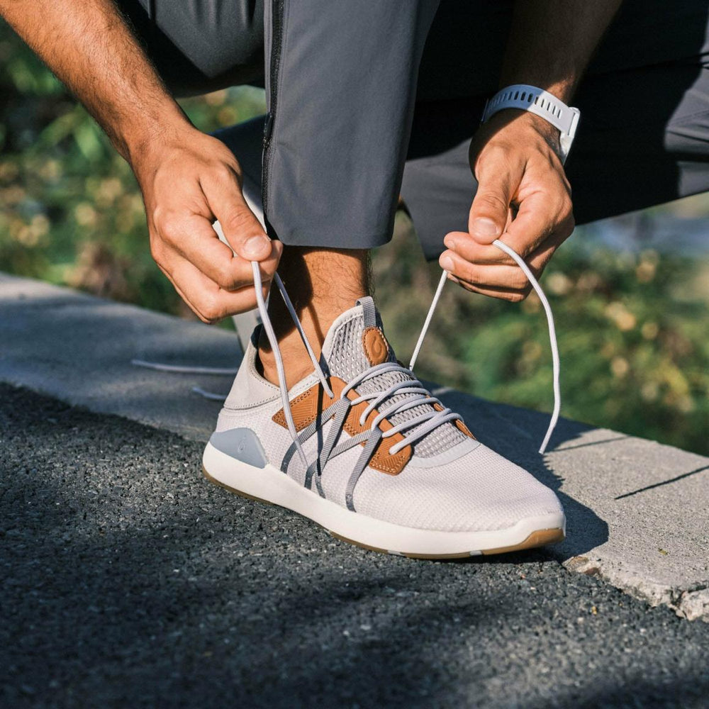 Men Sneakers | Olukai Mio Lī Athletic Shoes - Mist Grey / Poi