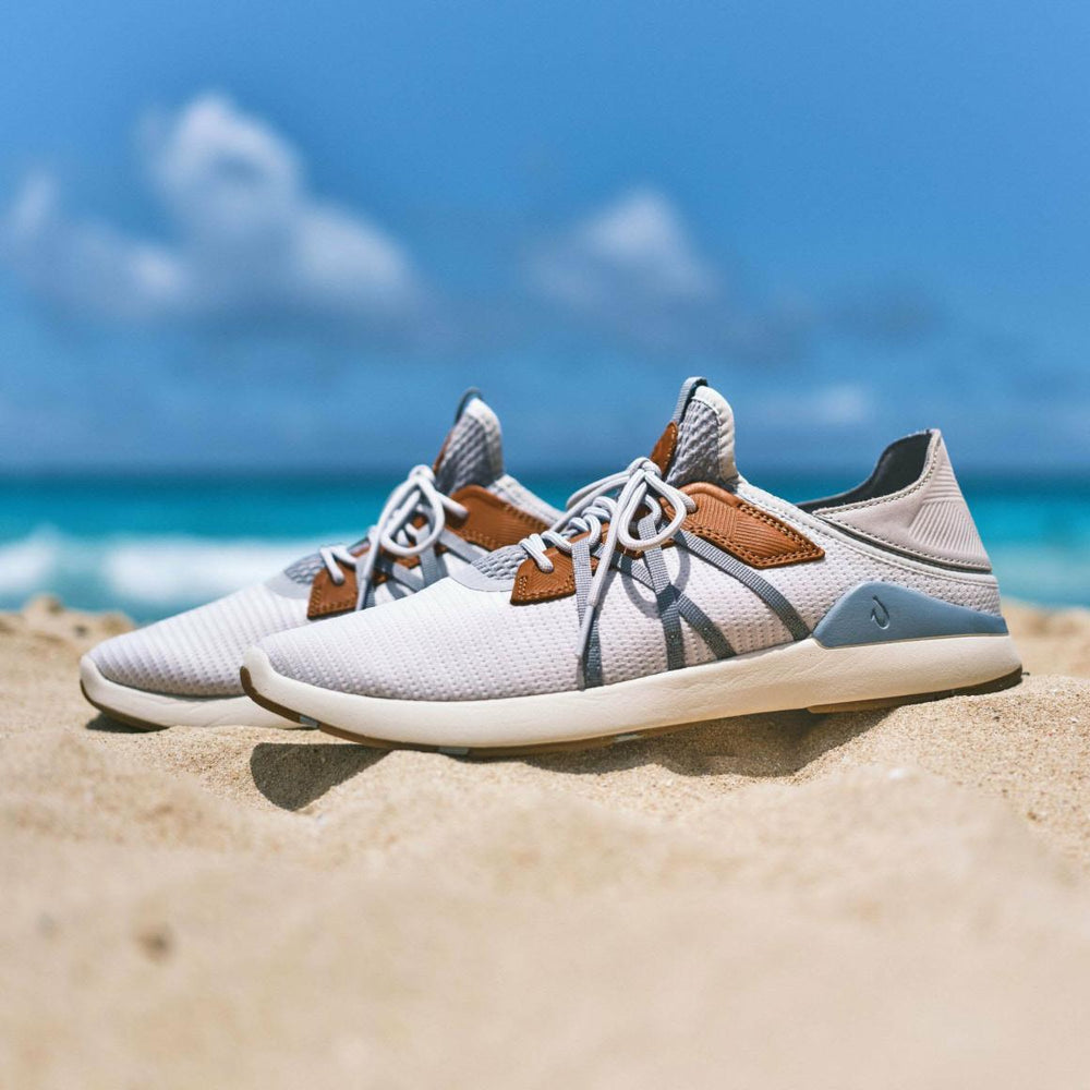 Men Sneakers | Olukai Mio Lī Athletic Shoes - Mist Grey / Poi