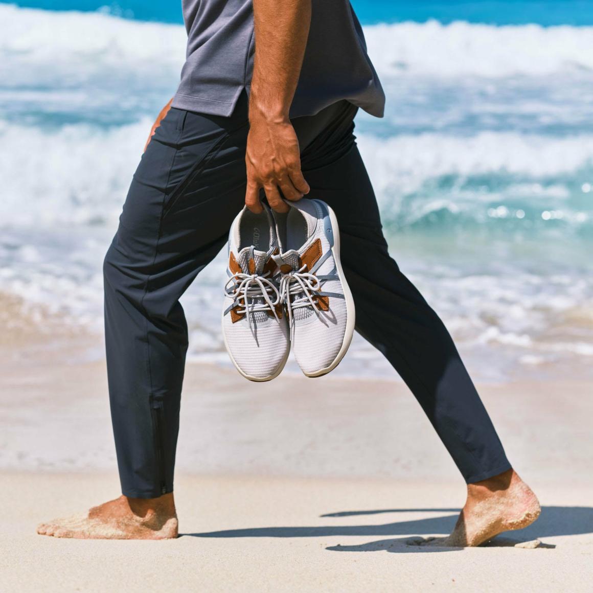 Men Sneakers | Olukai Mio Lī Athletic Shoes - Mist Grey / Poi