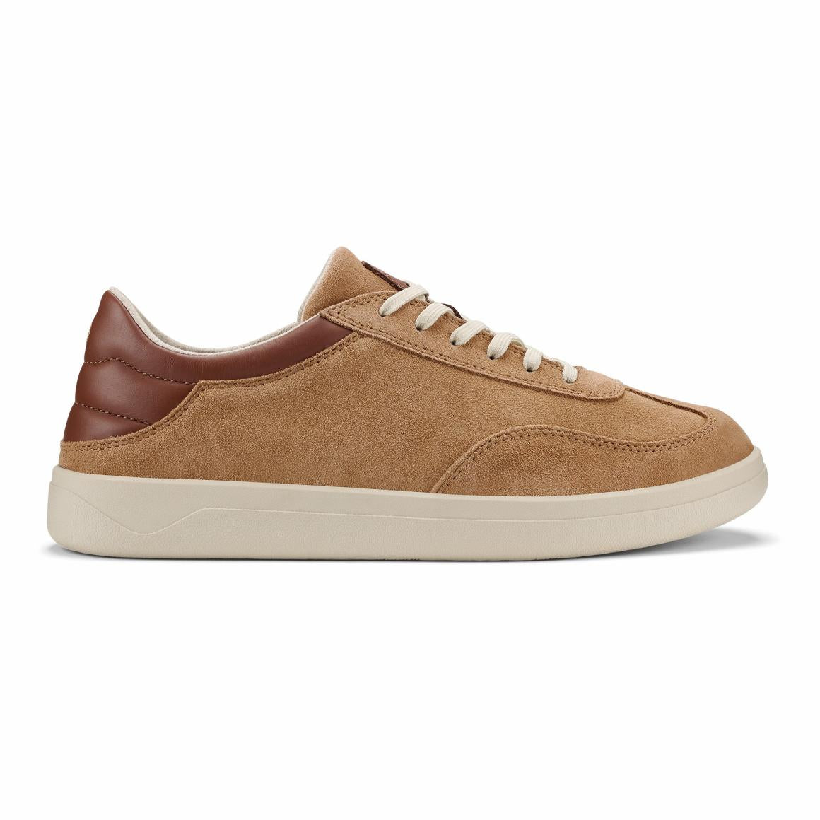 Men Sneakers | Olukai Pūnini Suede Leather Sneakers - Tan / Toffee