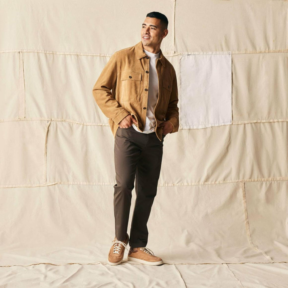 Men Sneakers | Olukai Pūnini Suede Leather Sneakers - Tan / Toffee