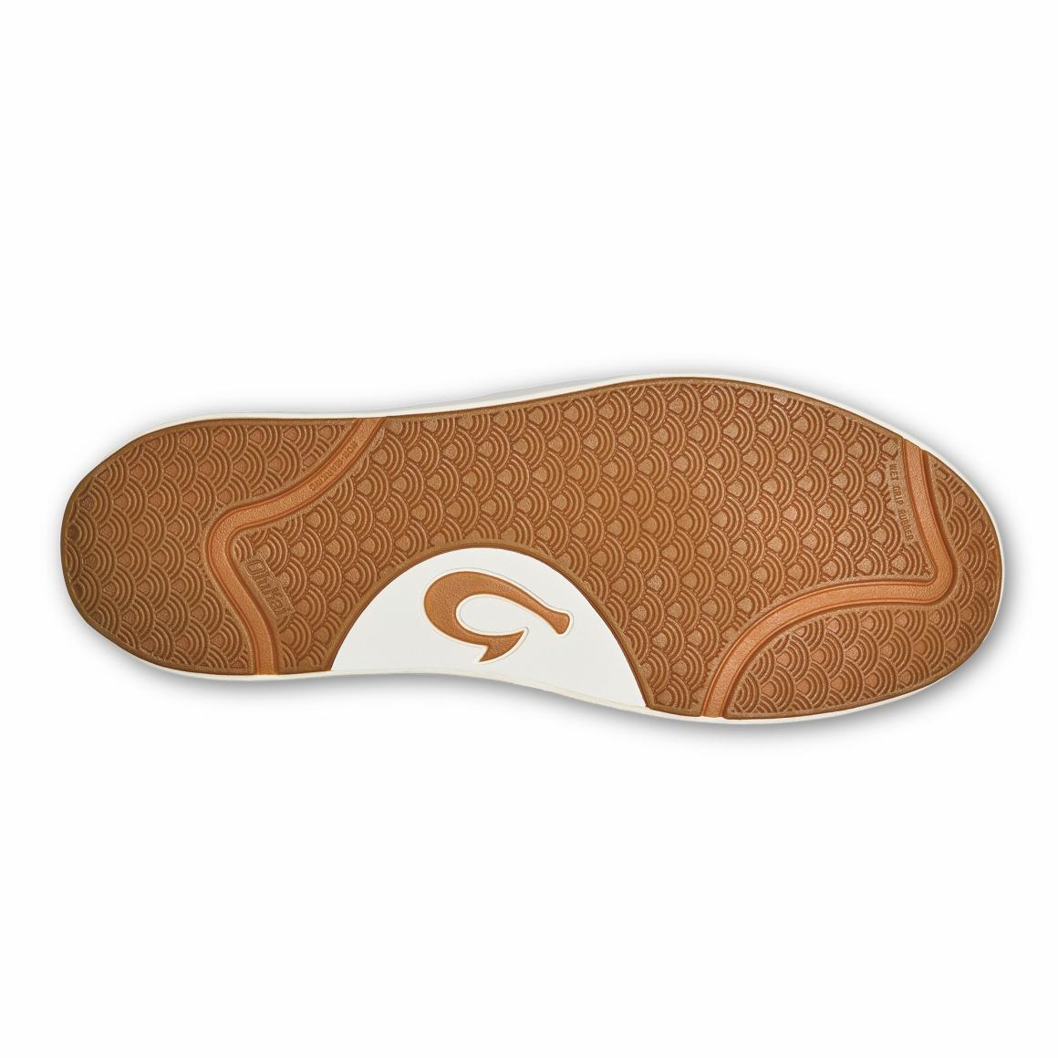 Men Water-Friendly | Olukai Lae‘ahi Lī ‘Ili Leather Sneakers - Dark Java