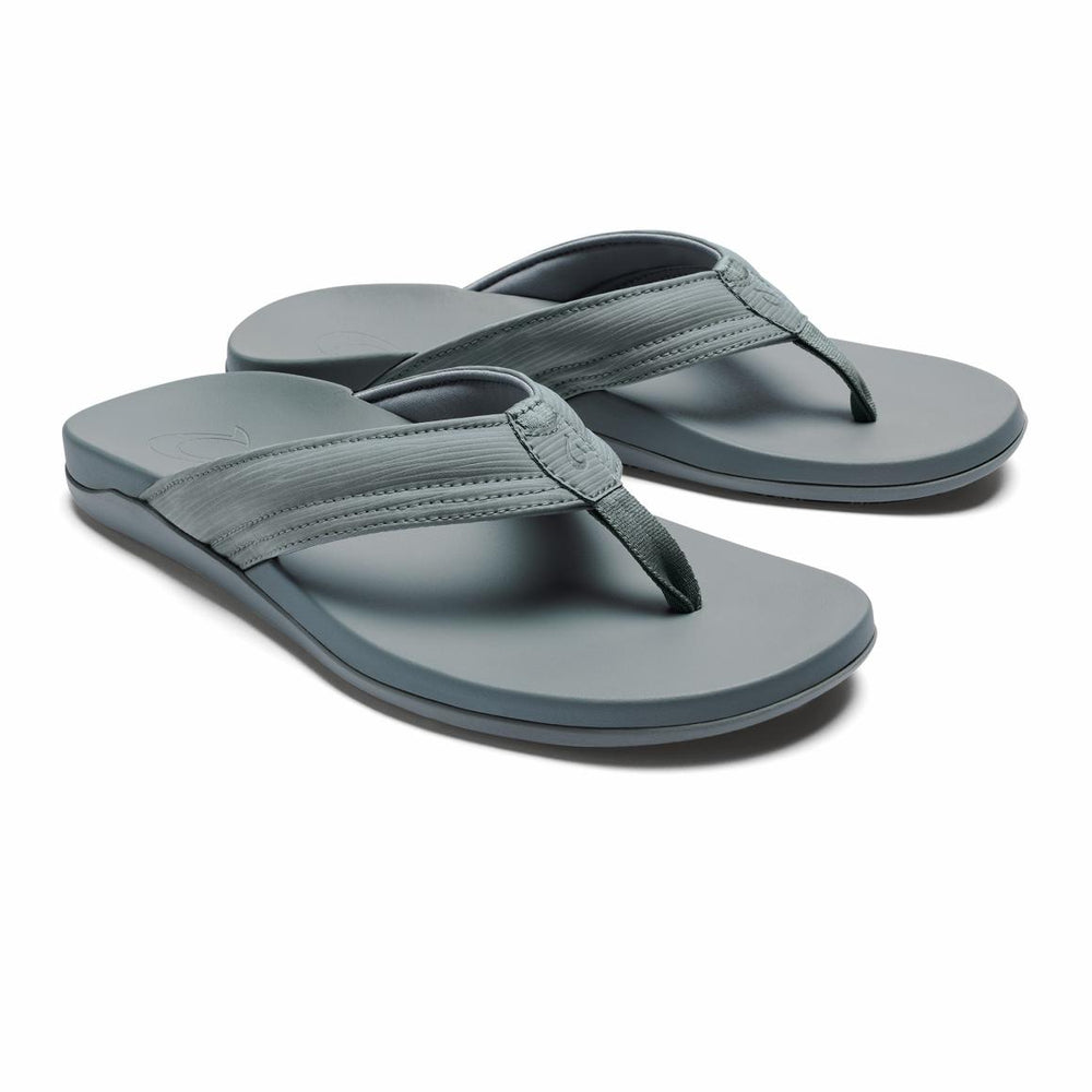 Men Water-Friendly | Olukai Maha Recovery Comfortable Beach Sandals - Cooler Grey