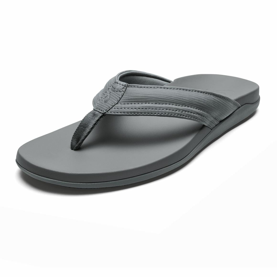 Men Water-Friendly | Olukai Maha Recovery Comfortable Beach Sandals - Cooler Grey
