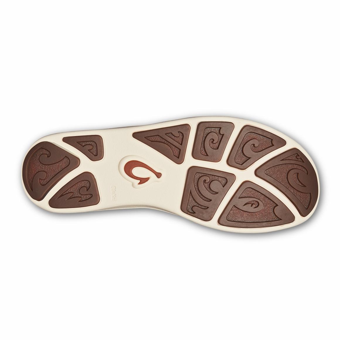 Men Water-Friendly | Olukai Nohea Moku Boat Shoes - Charcoal / Clay