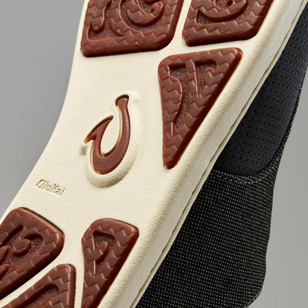 Men Water-Friendly | Olukai Nohea Moku Boat Shoes - Charcoal / Clay