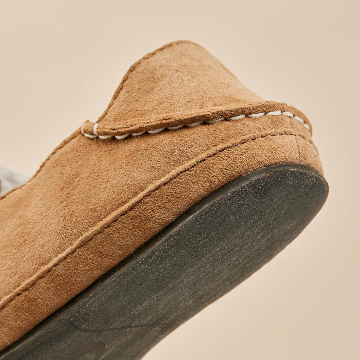 Women Arch Support | Olukai Nohea Leather Slippers - Tan