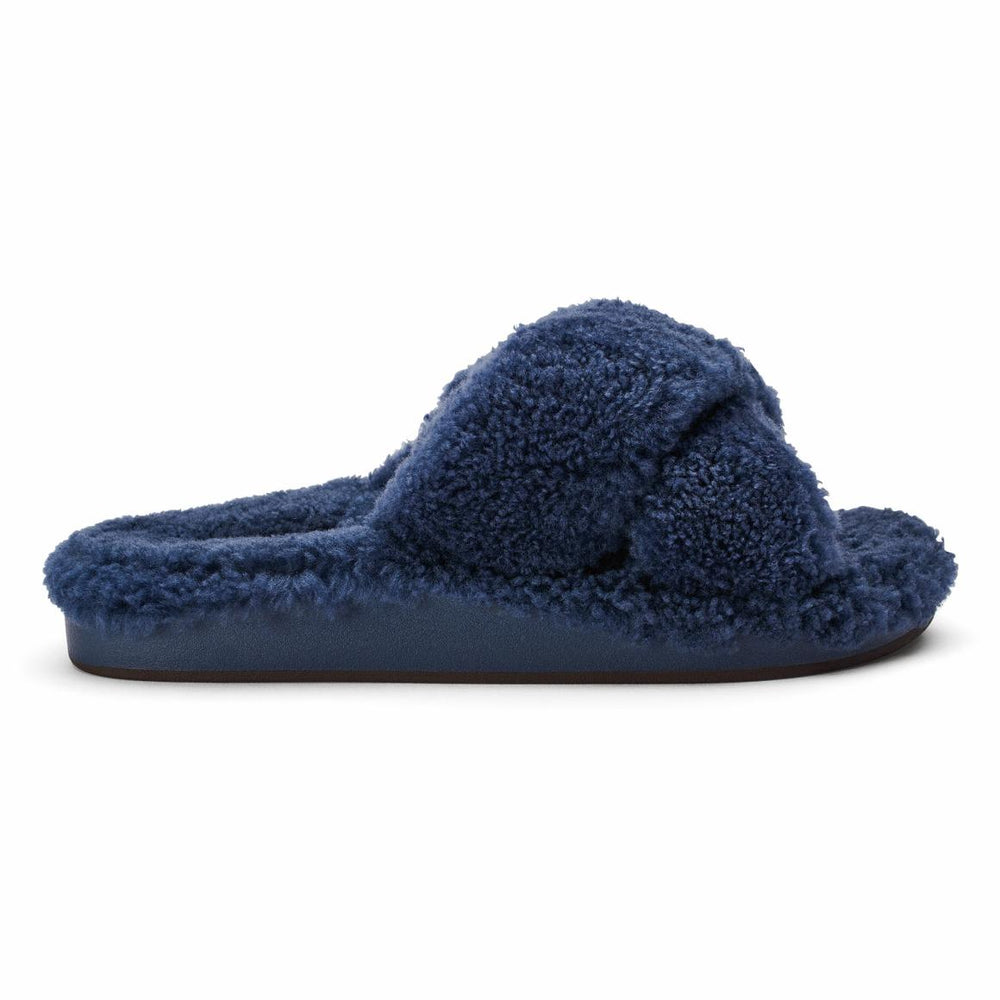 Women Cold Weather | Olukai Hila Heu Slide Slipper Sandals - Moonlit Ocean