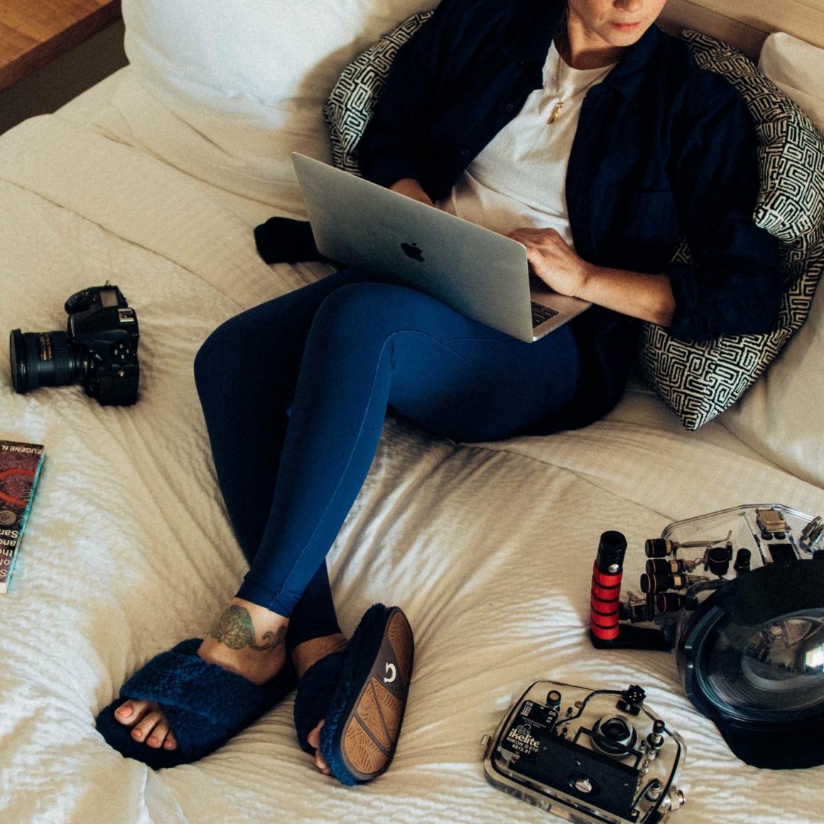 Women Cold Weather | Olukai Hila Heu Slide Slipper Sandals - Moonlit Ocean