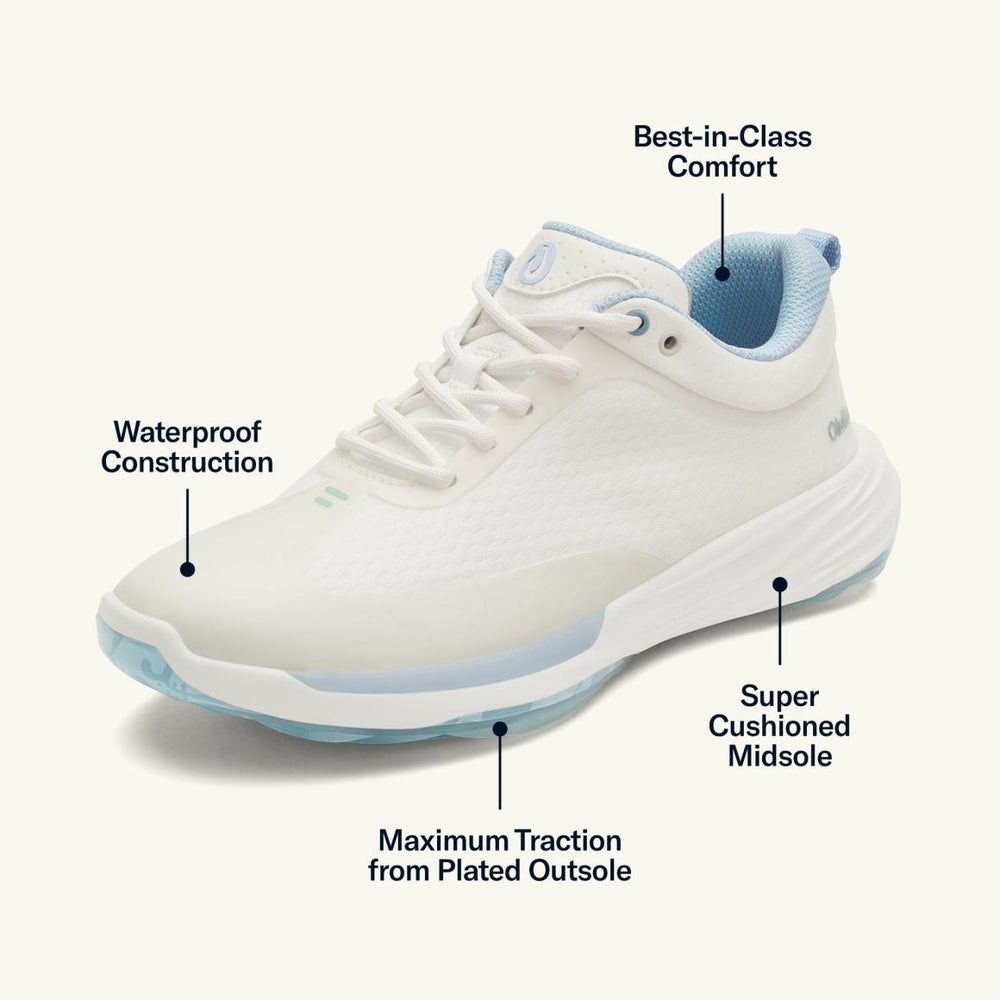 Women Golf | Olukai Mākena Waterproof Golf Shoes - Bright White