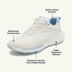 Women Golf | Olukai Mākena Waterproof Golf Shoes - Bright White
