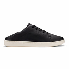Women Leather | Olukai Pehuea Lī ‘Ili Leather Sneakers - Black