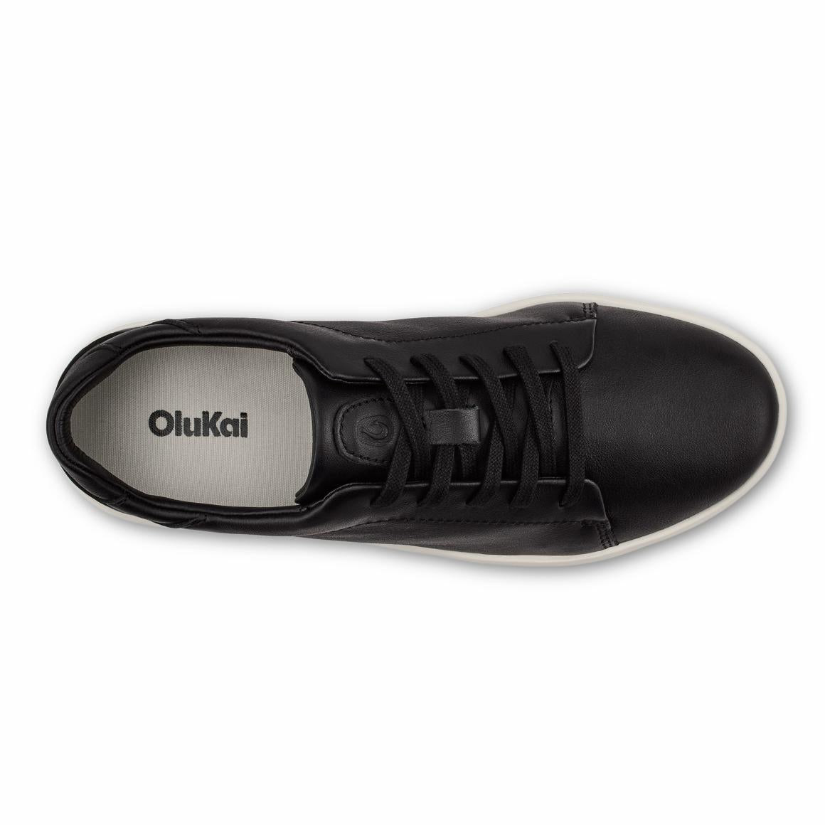 Women Leather | Olukai Pehuea Lī ‘Ili Leather Sneakers - Black