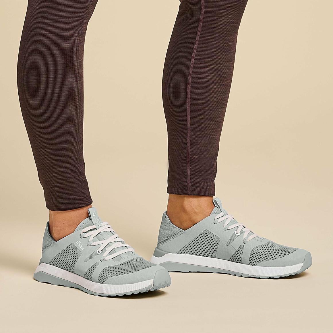 Women Slip-On | Olukai Huia Athleisure Shoes - Pale Grey