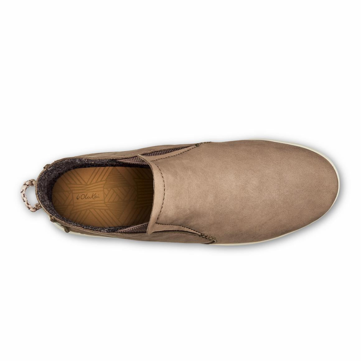 Women Waterproof | Olukai Hawai‘iloa Manu Hope Booties- Taupe Grey / Off White